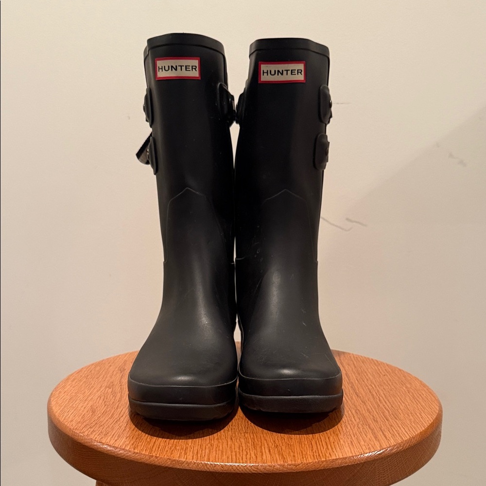 Hunter Women's Black Rain Boots